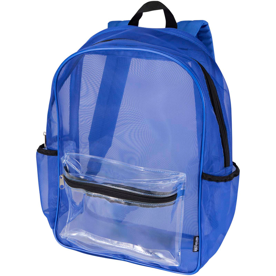 Zaino in materiale riciclato da 18 litri Mesh personalizzato con logo - Pubblienne