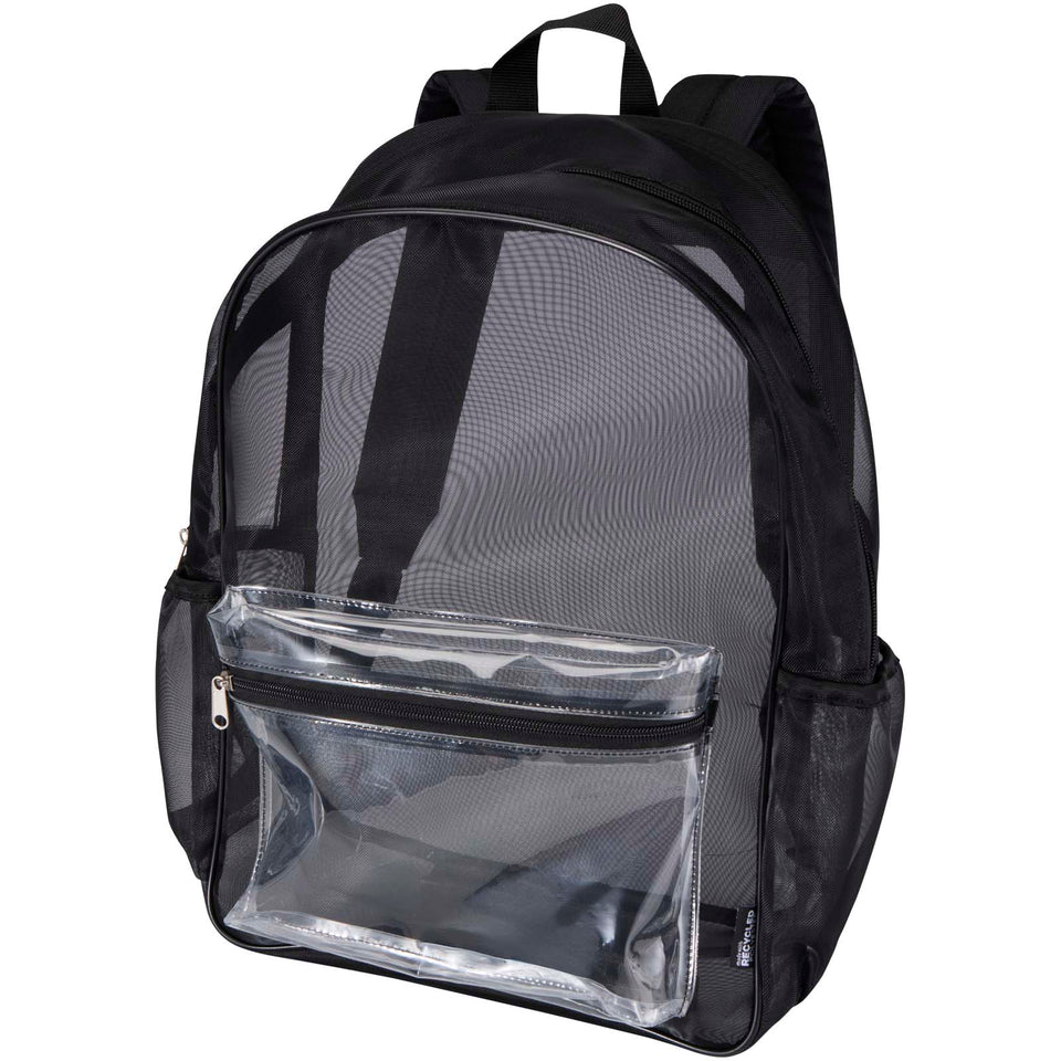 Zaino in materiale riciclato da 18 litri Mesh personalizzato con logo - Pubblienne