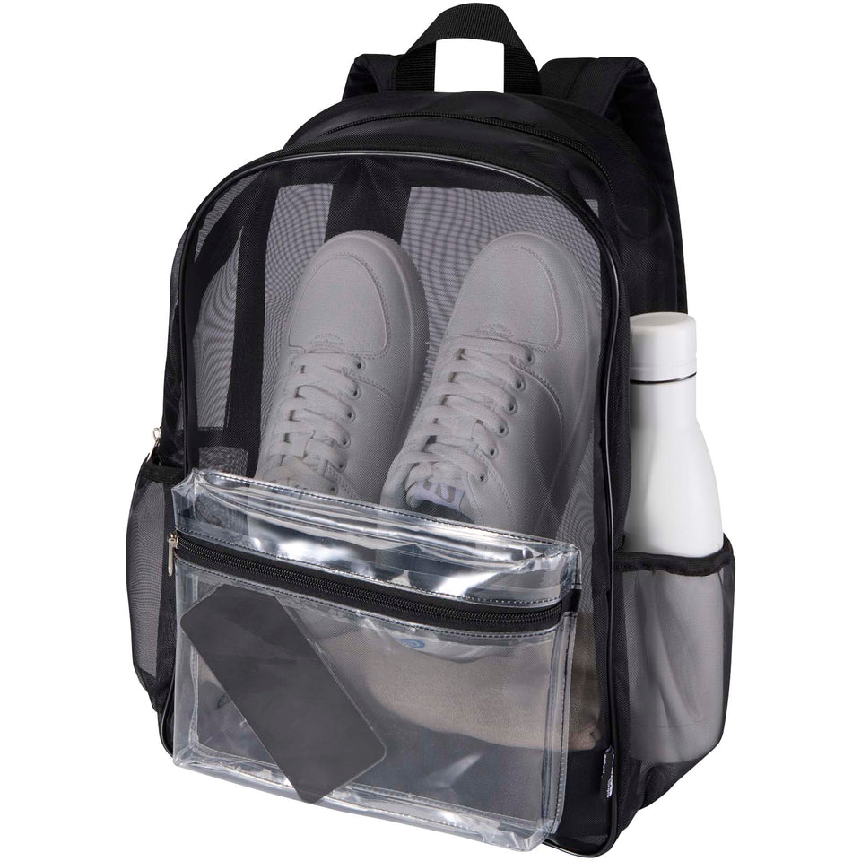 Zaino in materiale riciclato da 18 litri Mesh personalizzato con logo - Pubblienne