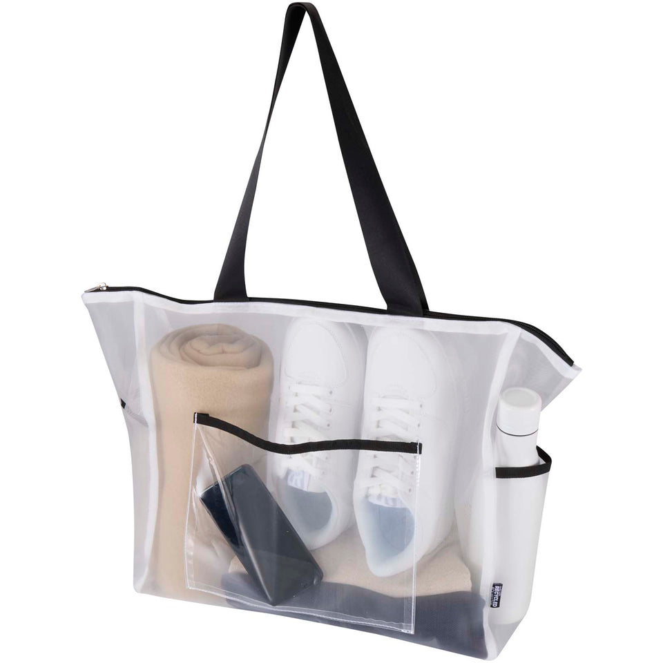 Tote bag in tessuto riciclato da 23 litri Mesh personalizzato con logo - Pubblienne