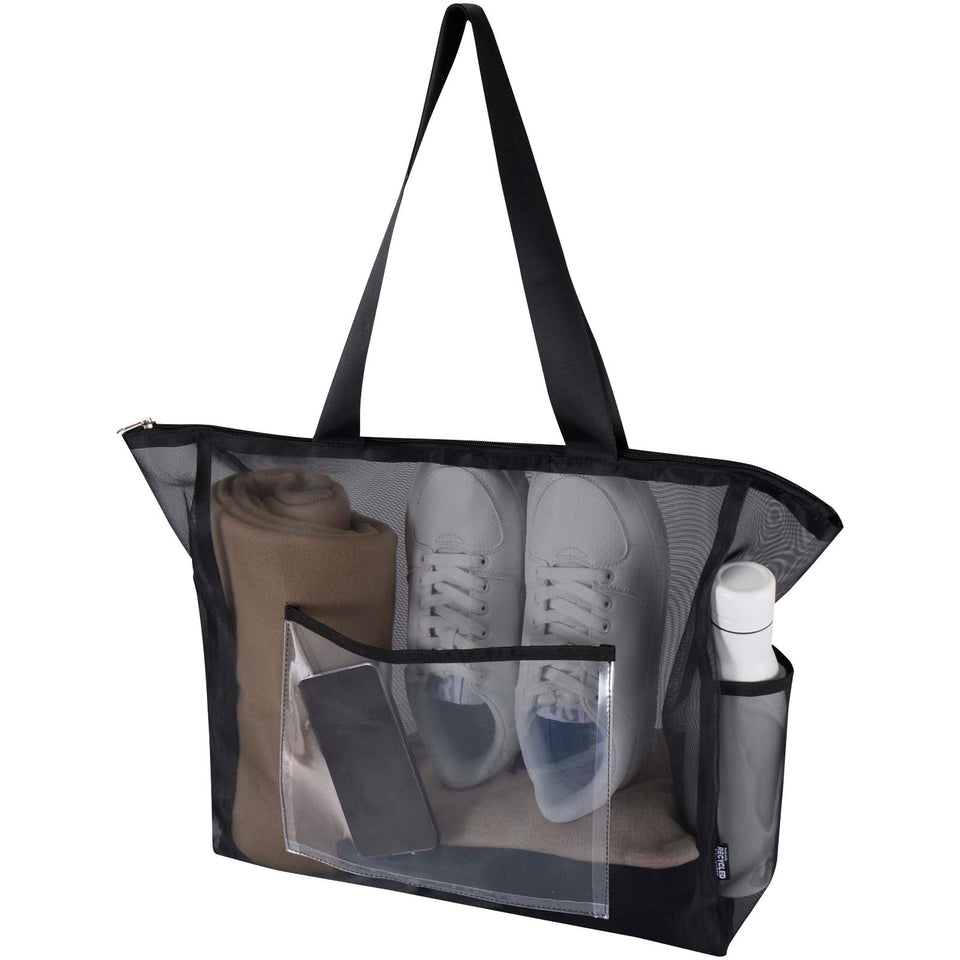 Tote bag in tessuto riciclato da 23 litri Mesh personalizzato con logo - Pubblienne