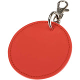 Portachiavi con charm a forma rotonda in materiale riciclato certificato GRS Resi Plus personalizzato con logo - Pubblienne