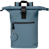 Portachiavi con charm a forma rotonda in materiale riciclato certificato GRS Resi Plus personalizzato con logo - Pubblienne