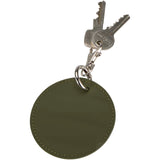 Portachiavi con charm a forma rotonda in materiale riciclato certificato GRS Resi Plus personalizzato con logo - Pubblienne