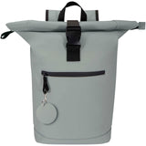 Portachiavi con charm a forma rotonda in materiale riciclato certificato GRS Resi Plus personalizzato con logo - Pubblienne