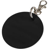 Portachiavi con charm a forma rotonda in materiale riciclato certificato GRS Resi Plus personalizzato con logo - Pubblienne