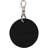 Portachiavi con charm a forma rotonda in materiale riciclato certificato GRS Resi Plus personalizzato con logo - Pubblienne