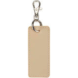 Portachiavi con charm a forma rettangolare in materiale riciclato certificato GRS Resi Plus personalizzato con logo - Pubblienne