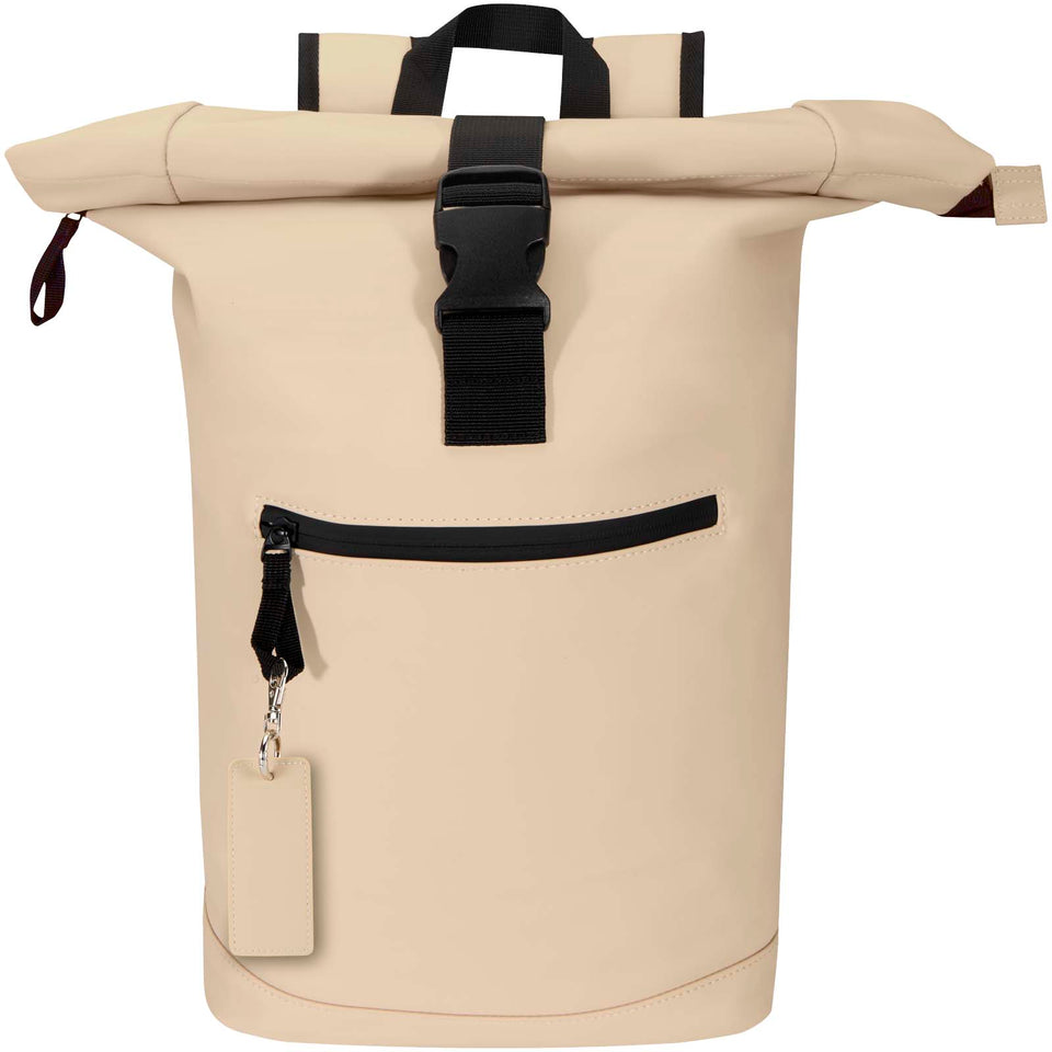 Portachiavi con charm a forma rettangolare in materiale riciclato certificato GRS Resi Plus personalizzato con logo - Pubblienne