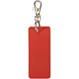 Portachiavi con charm a forma rettangolare in materiale riciclato certificato GRS Resi Plus personalizzato con logo - Pubblienne