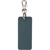 Portachiavi con charm a forma rettangolare in materiale riciclato certificato GRS Resi Plus personalizzato con logo - Pubblienne