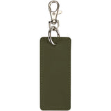 Portachiavi con charm a forma rettangolare in materiale riciclato certificato GRS Resi Plus personalizzato con logo - Pubblienne