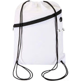 Borsa con coulisse in RPET con tasca frontale con cerniera Oriole - 5L personalizzato con logo - Pubblienne