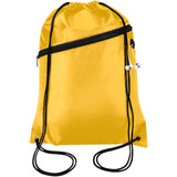 Borsa con coulisse in RPET con tasca frontale con cerniera Oriole - 5L personalizzato con logo - Pubblienne