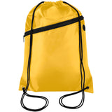 Borsa con coulisse in RPET con tasca frontale con cerniera Oriole - 5L personalizzato con logo - Pubblienne