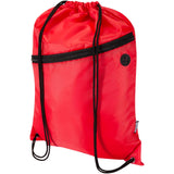 Borsa con coulisse in RPET con tasca frontale con cerniera Oriole - 5L personalizzato con logo - Pubblienne