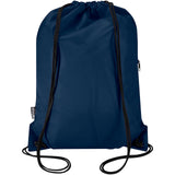Borsa con coulisse in RPET con tasca frontale con cerniera Oriole - 5L personalizzato con logo - Pubblienne