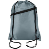 Borsa con coulisse in RPET con tasca frontale con cerniera Oriole - 5L personalizzato con logo - Pubblienne