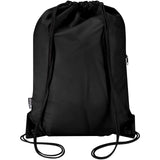 Borsa con coulisse in RPET con tasca frontale con cerniera Oriole - 5L personalizzato con logo - Pubblienne