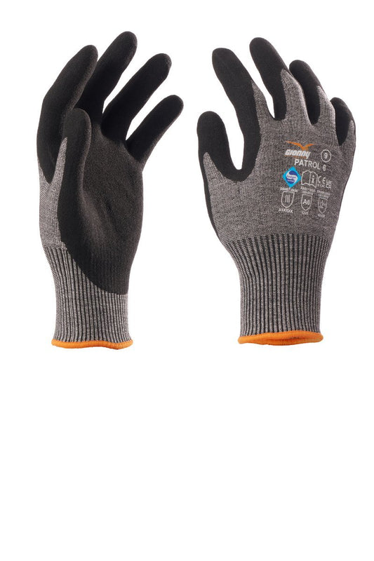 PATROL 6 GUANTO ANTITAGLIO FILATO HPPE 13G POLSINO PAYPER personalizzato con logo - Pubblienne