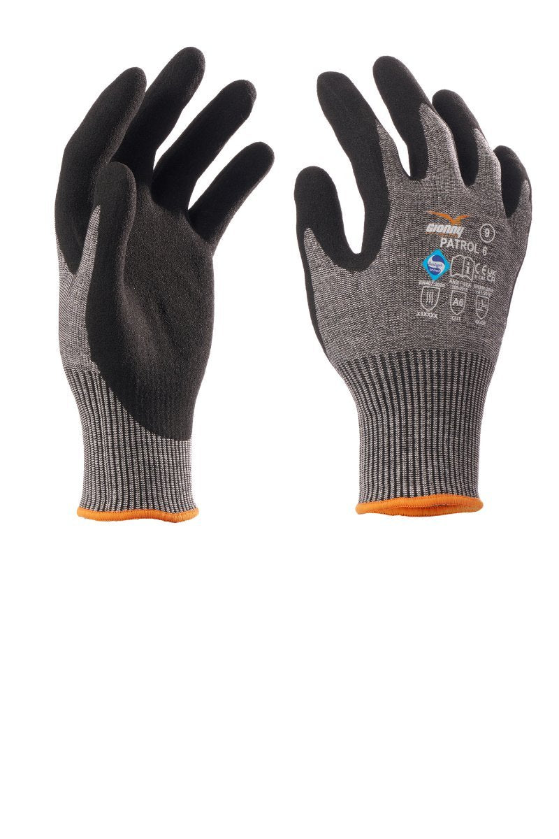 PATROL 6 GUANTO ANTITAGLIO FILATO HPPE 13G POLSINO PAYPER personalizzato con logo - Pubblienne