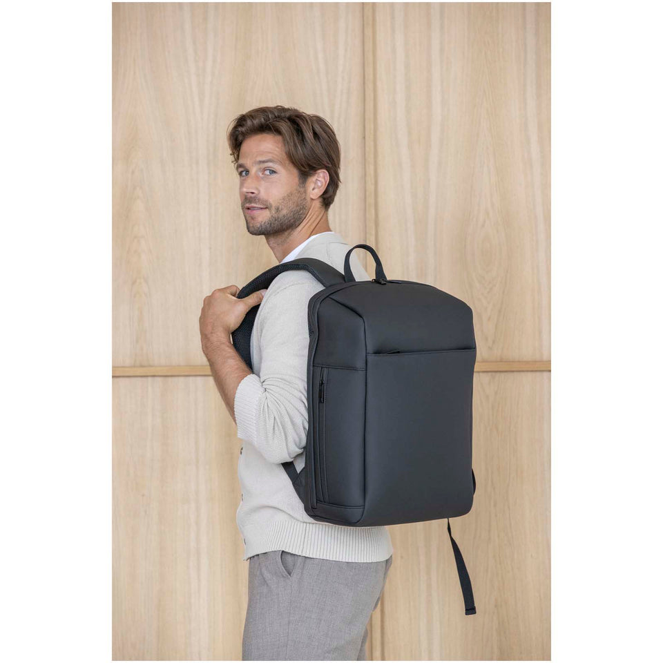 Zaino per laptop da 15" in materiale riciclato GRS SMART - 18L personalizzato con logo - Pubblienne