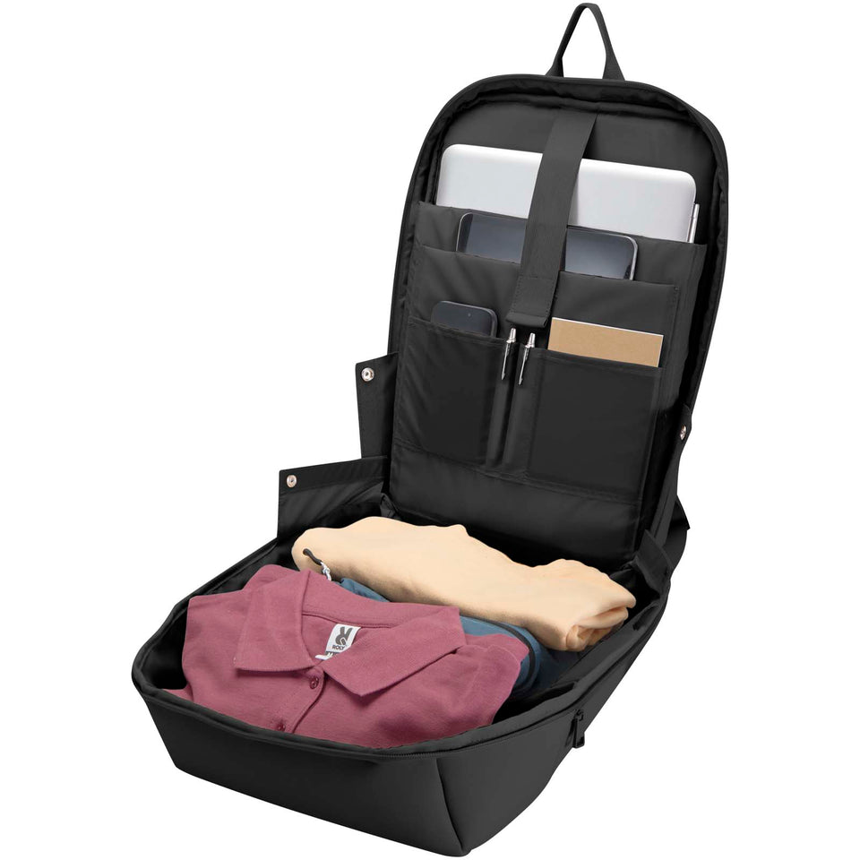 Zaino per laptop da 15" in materiale riciclato GRS SMART - 18L personalizzato con logo - Pubblienne