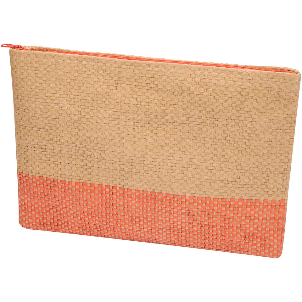 Pochette in carta paglia con cerniera Rythm - 3L personalizzato con logo - Pubblienne