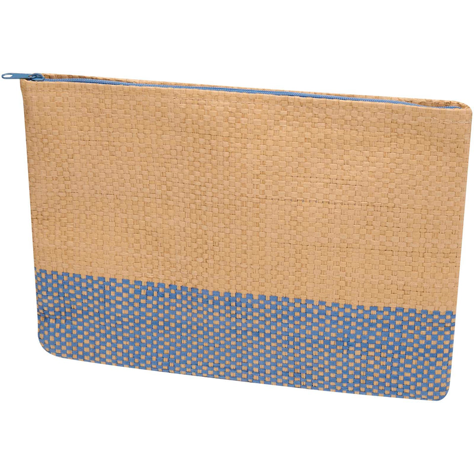 Pochette in carta paglia con cerniera Rythm - 3L personalizzato con logo - Pubblienne