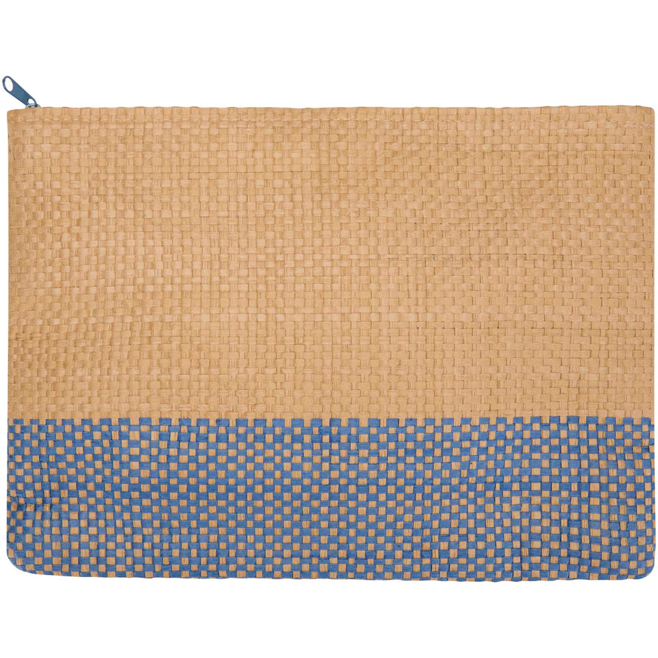 Pochette in carta paglia con cerniera Rythm - 3L personalizzato con logo - Pubblienne