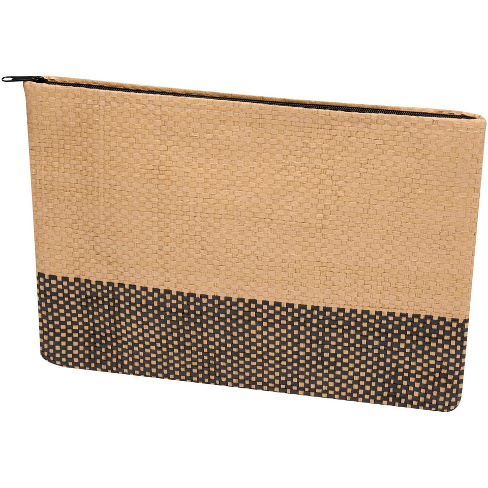 Pochette in carta paglia con cerniera Rythm - 3L personalizzato con logo - Pubblienne