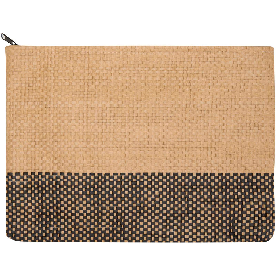 Pochette in carta paglia con cerniera Rythm - 3L personalizzato con logo - Pubblienne
