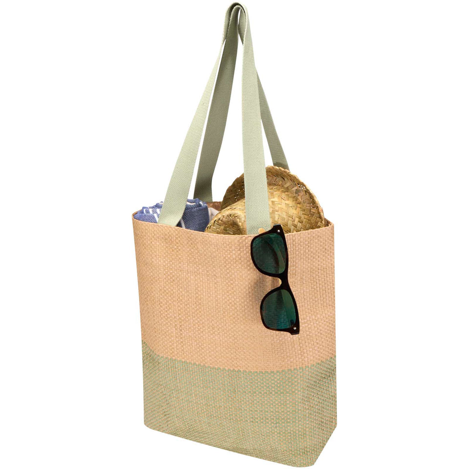 Borsa di carta paglia Rhythm - 10L personalizzato con logo - Pubblienne