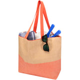 Borsa tote grande in carta paglia con cerniera Rhythm - 21L personalizzato con logo - Pubblienne