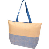 Borsa tote grande in carta paglia con cerniera Rhythm - 21L personalizzato con logo - Pubblienne
