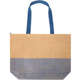 Borsa tote grande in carta paglia con cerniera Rhythm - 21L personalizzato con logo - Pubblienne