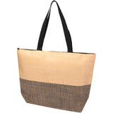Borsa tote grande in carta paglia con cerniera Rhythm - 21L personalizzato con logo - Pubblienne