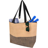 Borsa tote grande in carta paglia con cerniera Rhythm - 21L personalizzato con logo - Pubblienne