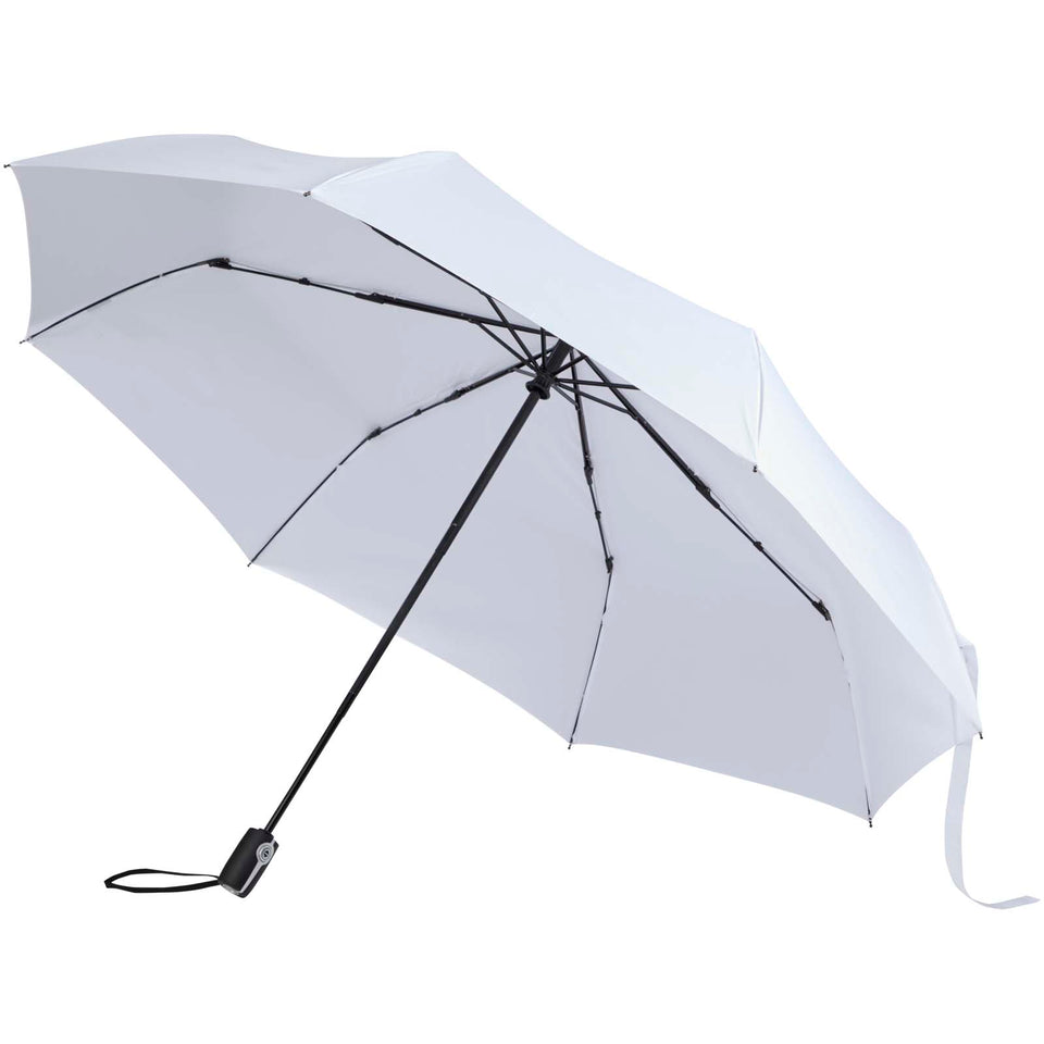 Ombrello pieghevole da 27" con apertura e chiusura automatica in RPET Gale personalizzato con logo - Pubblienne