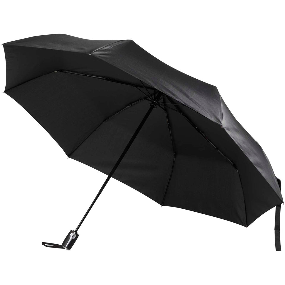 Ombrello pieghevole da 27" con apertura e chiusura automatica in RPET Gale personalizzato con logo - Pubblienne