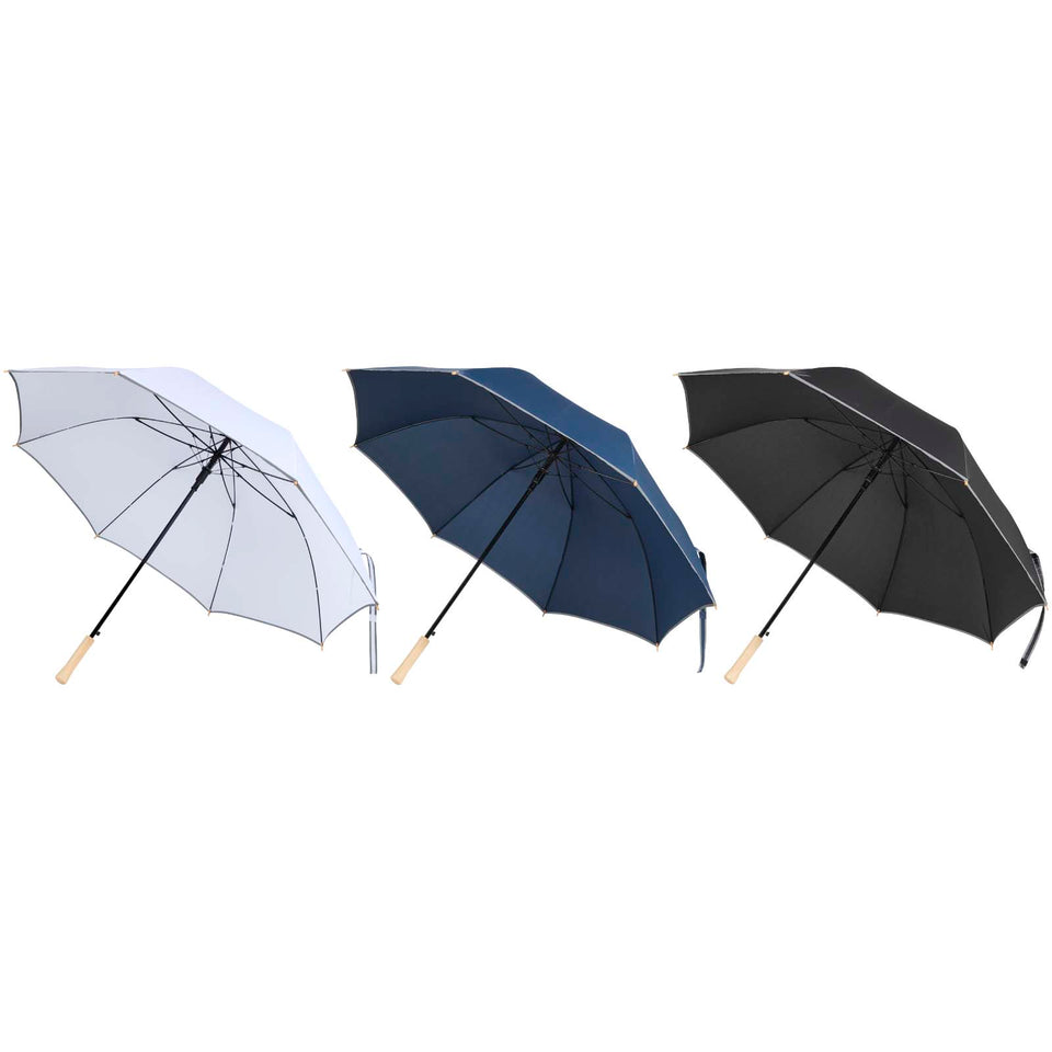 Ombrello da 30 pollici in RPET anti-vento Norman personalizzato con logo - Pubblienne