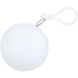 Poncho in contenitore rotondo di plastica con moschettone Fog personalizzato con logo - Pubblienne