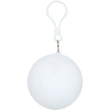 Poncho in contenitore rotondo di plastica con moschettone Fog personalizzato con logo - Pubblienne