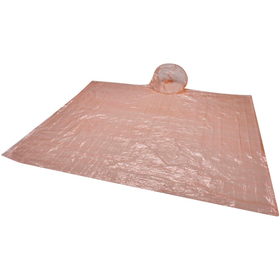 Poncho in contenitore rotondo di plastica con moschettone Fog personalizzato con logo - Pubblienne