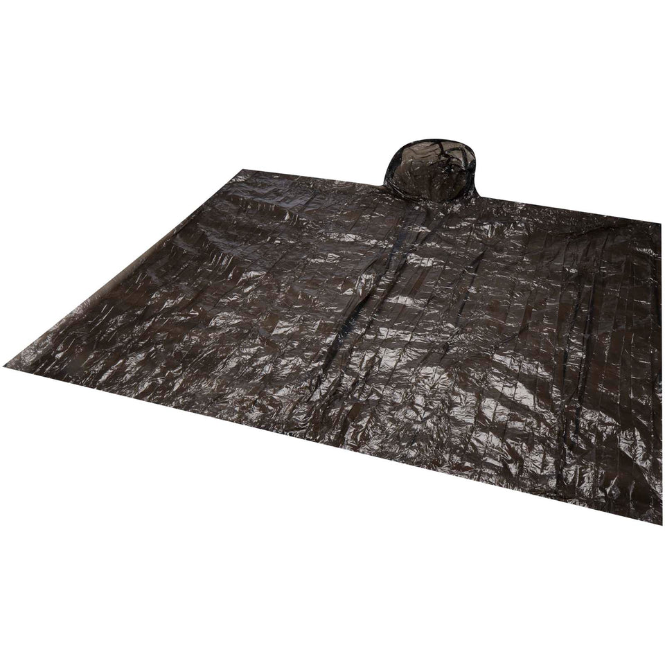Poncho in contenitore rotondo di plastica con moschettone Fog personalizzato con logo - Pubblienne