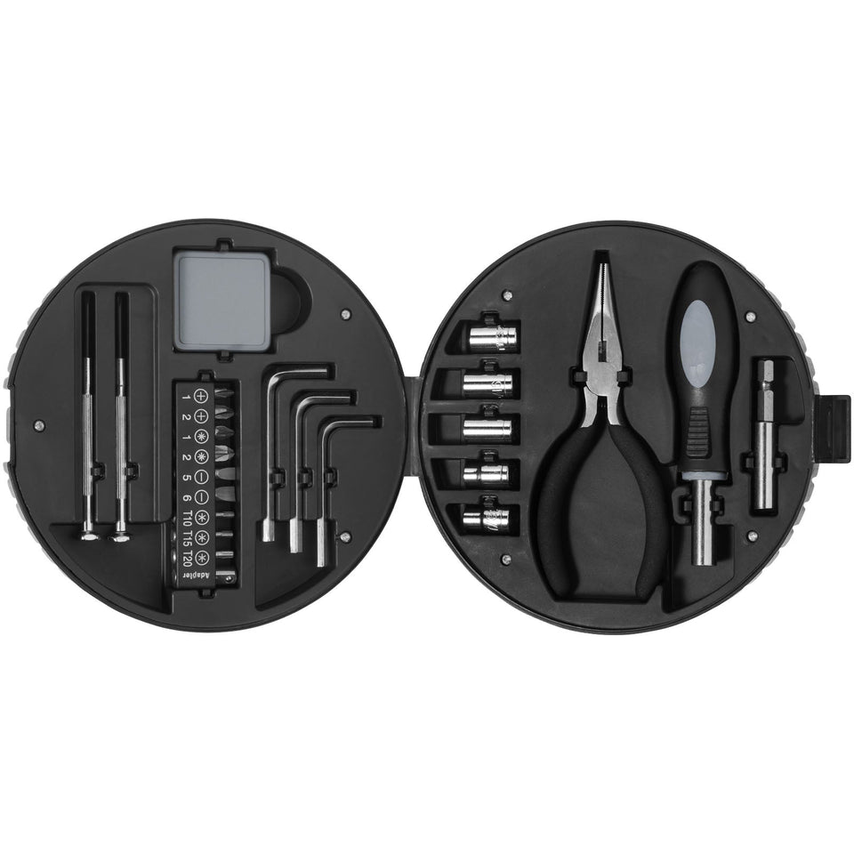 Set da 25 utensili a forma di ruota Rage personalizzato con logo - Pubblienne