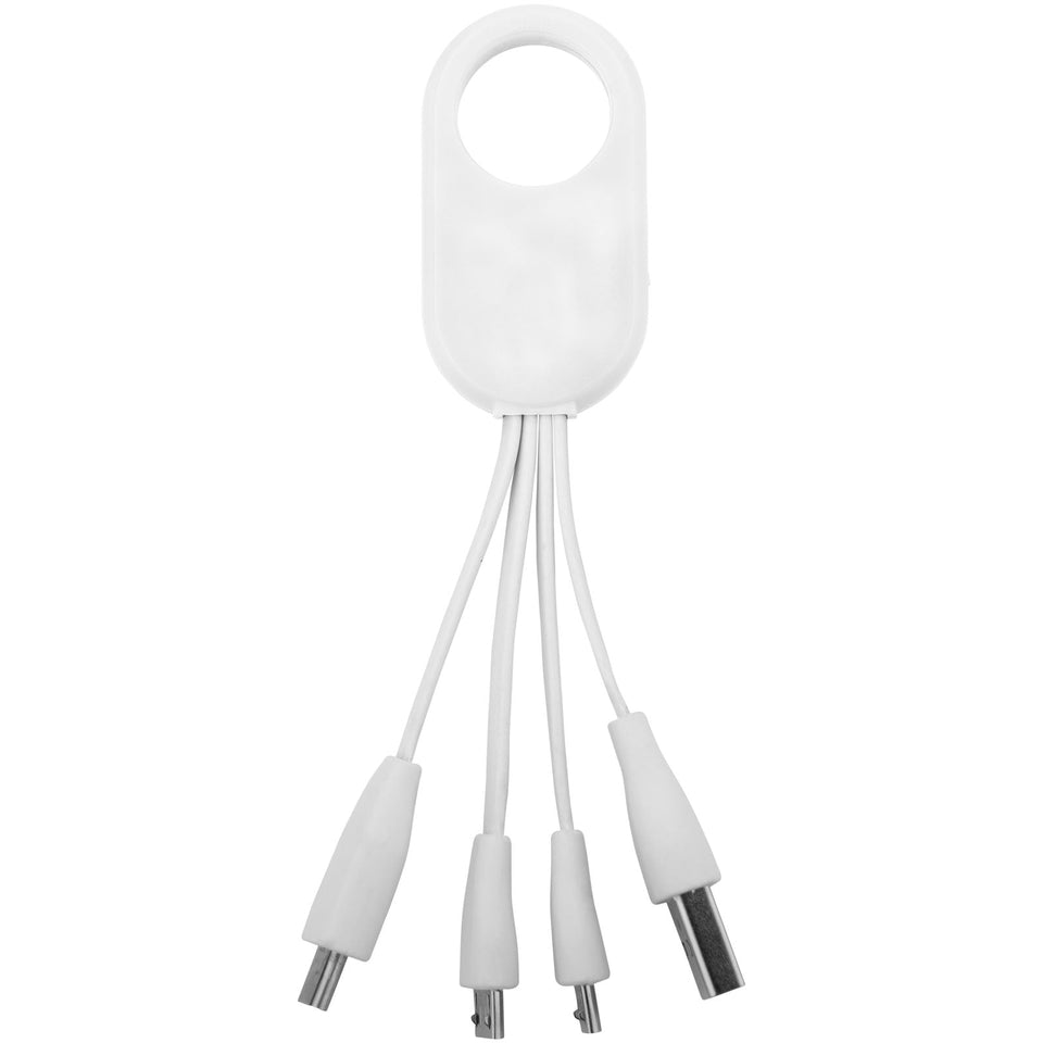 Cavo di ricarica Troup 4 in 1 con cordino personalizzato con logo - Pubblienne