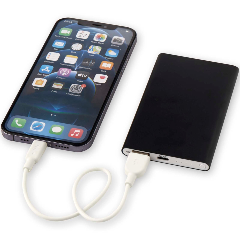 Power bank Pep da 4000 mAh personalizzato con logo - Pubblienne