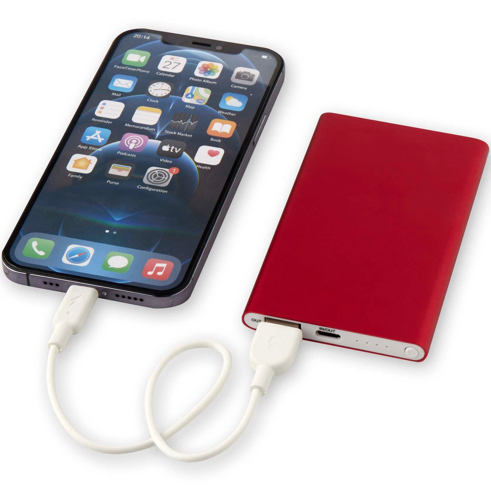 Power bank Pep da 4000 mAh personalizzato con logo - Pubblienne