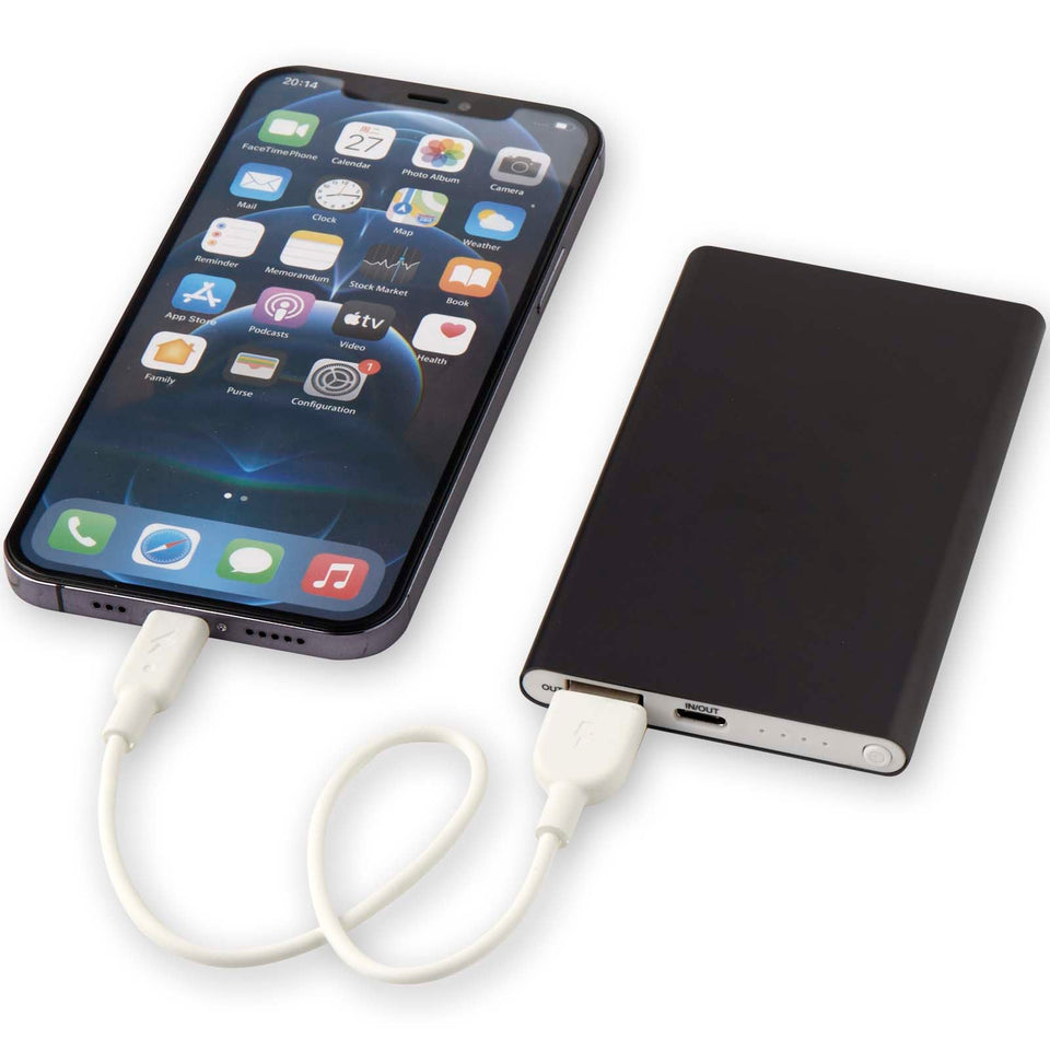 Power bank Pep da 4000 mAh personalizzato con logo - Pubblienne